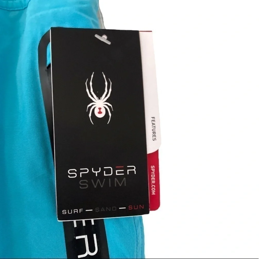 Spyder Heatseal Logo Pocket Swim Shorts NWT